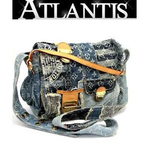 Louis Vuitton Posty Shoulder Bag Messenger Monogram Denim